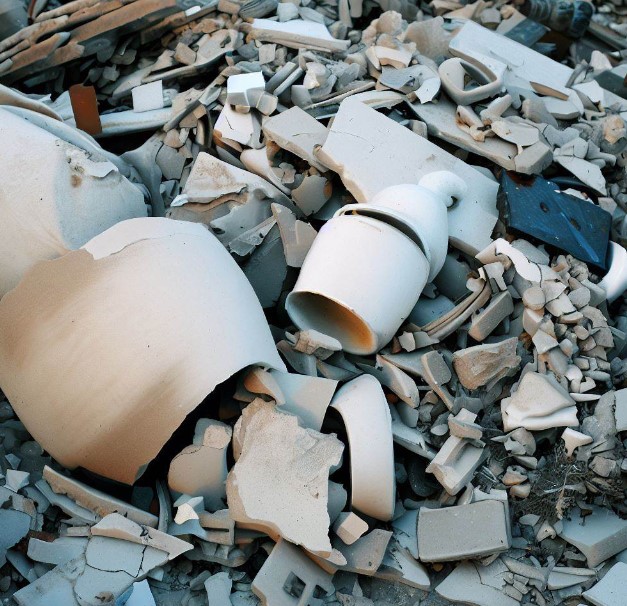 odpady innych materiałów ceramicznych