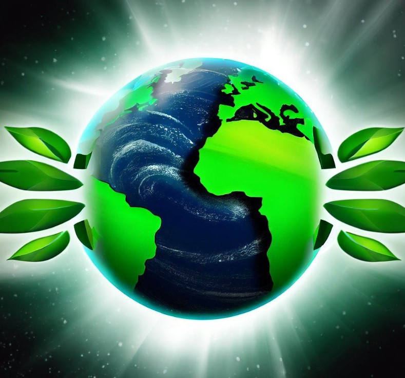 ikona zielonej zdrowej ziemii