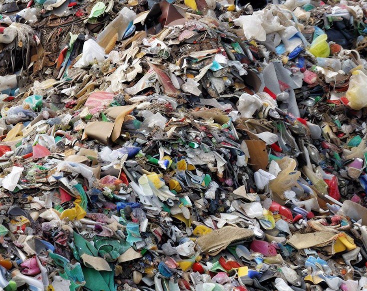 zmieszane odpady komunalne na wysypisku