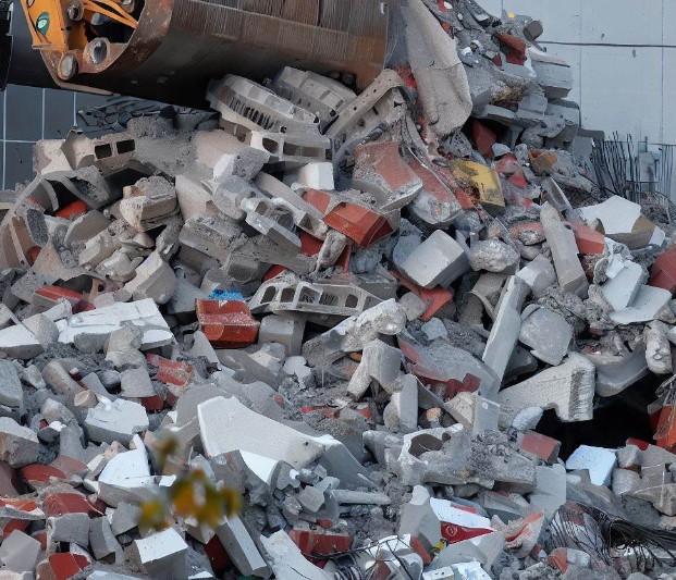 odpady betonowe z rozbiórki