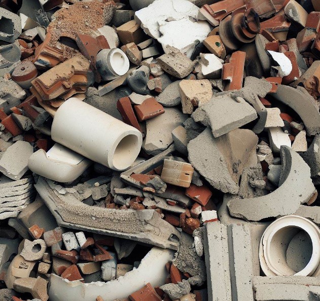 odpady zmieszane z betonu; gruzu ceglanego