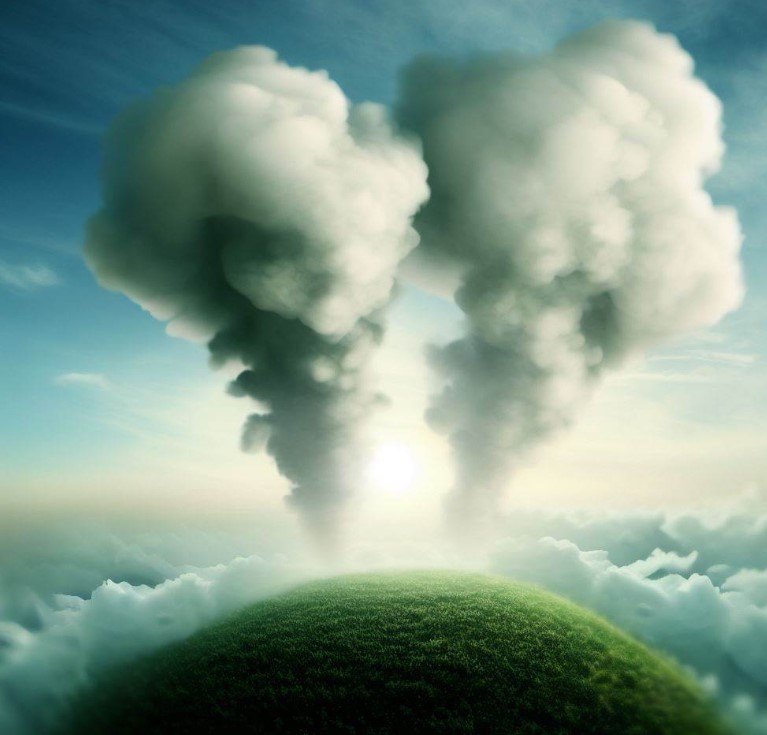 emisja gazów cieplarnianych do atmosfery