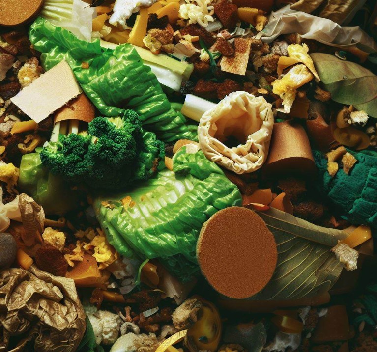 odpady pochodzące z tragowisk w tym resztki żywności