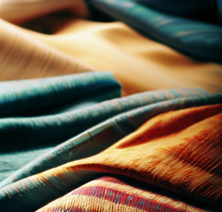 kolorowe tekstylia