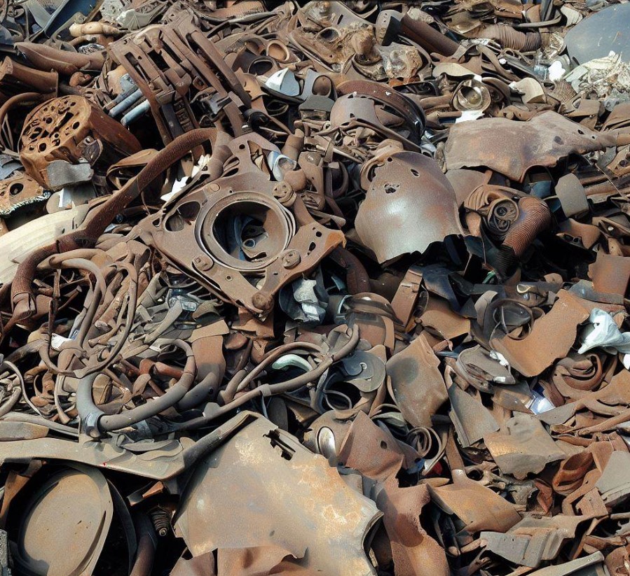 odpady zawierające żelazo i stal